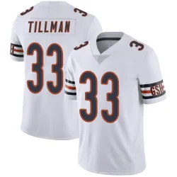 Men's Charles Tillman Chicago Bears No.33 Limited Vapor Untouchable Jersey - White