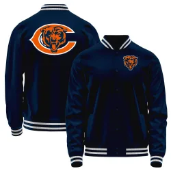 Men's Chicago Bears No. Full-Snap Jacket - Navy