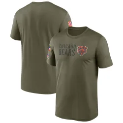 Men's Chicago Bears No. Legend 2022 Salute to Service Team T-Shirt - Olive