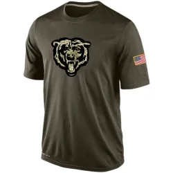 Men's Chicago Bears No. Salute To Service KO Performance Dri-FIT T-Shirt - Olive