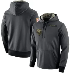 Men's Chicago Bears No. Salute to Service Player Performance Hoodie - Anthracite