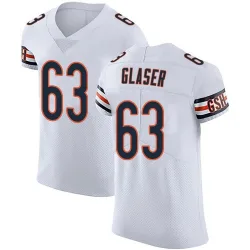 Men's Chris Glaser Chicago Bears No.63 Elite Vapor Untouchable Jersey - White