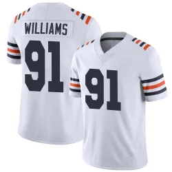 Men's Chris Williams Chicago Bears No.91 Limited Alternate Classic Vapor Jersey - White