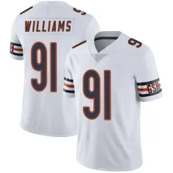 Men's Chris Williams Chicago Bears No.91 Limited Vapor Untouchable Jersey - White