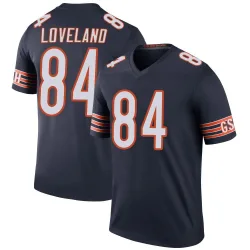 Men's Colston Loveland Chicago Bears No.84 Legend Color Rush Jersey - Navy