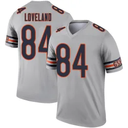 Men's Colston Loveland Chicago Bears No.84 Legend Inverted Silver Jersey