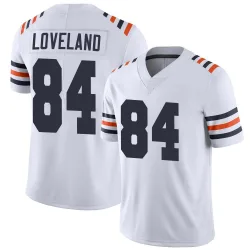 Men's Colston Loveland Chicago Bears No.84 Limited Alternate Classic Vapor Jersey - White