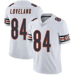 Men's Colston Loveland Chicago Bears No.84 Limited Vapor Untouchable Jersey - White