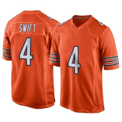 Men's D'Andre Swift Chicago Bears No.4 Game Alternate Jersey - Orange
