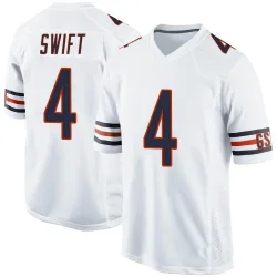 Men's D'Andre Swift Chicago Bears No.4 Game Jersey - White