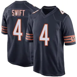 Men's D'Andre Swift Chicago Bears No.4 Game Team Color Jersey - Navy