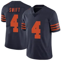 Men's D'Andre Swift Chicago Bears No.4 Limited Alternate Vapor Untouchable Jersey - Navy Blue