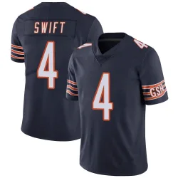 Men's D'Andre Swift Chicago Bears No.4 Limited Team Color Vapor Untouchable Jersey - Navy