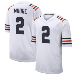 Men's DJ Moore Chicago Bears No.2 Game Alternate Classic Jersey - White