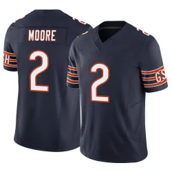 Men's DJ Moore Chicago Bears No.2 Limited Vapor F.U.S.E. Jersey - Navy