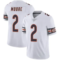 Men's DJ Moore Chicago Bears No.2 Limited Vapor Untouchable Jersey - White