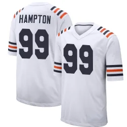 Men's Dan Hampton Chicago Bears No.99 Game Alternate Classic Jersey - White