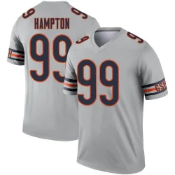 Men's Dan Hampton Chicago Bears No.99 Legend Inverted Silver Jersey