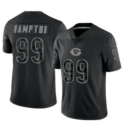 Men's Dan Hampton Chicago Bears No.99 Limited Reflective Jersey - Black