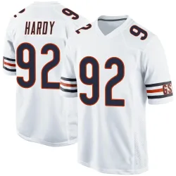 Men's Daniel Hardy Chicago Bears No.92 Game Jersey - White