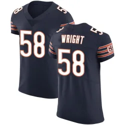 Men's Darnell Wright Chicago Bears No.58 Elite Team Color Vapor Untouchable Jersey - Navy