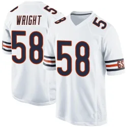 Men's Darnell Wright Chicago Bears No.58 Game Jersey - White
