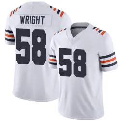 Men's Darnell Wright Chicago Bears No.58 Limited Alternate Classic Vapor Jersey - White