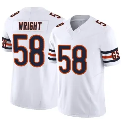 Men's Darnell Wright Chicago Bears No.58 Limited Vapor F.U.S.E. Jersey - White