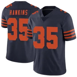 Men's Deion Hankins Chicago Bears No.35 Limited Alternate Vapor Untouchable Jersey - Navy Blue