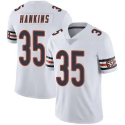 Men's Deion Hankins Chicago Bears No.35 Limited Vapor Untouchable Jersey - White