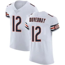 Men's Devin Duvernay Chicago Bears No.12 Elite Vapor Untouchable Jersey - White