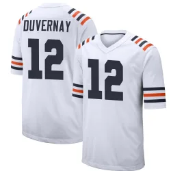 Men's Devin Duvernay Chicago Bears No.12 Game Alternate Classic Jersey - White