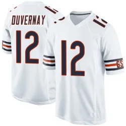 Men's Devin Duvernay Chicago Bears No.12 Game Jersey - White