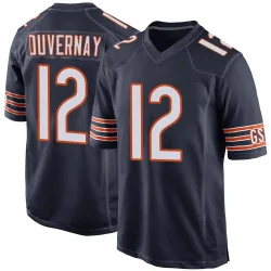 Men's Devin Duvernay Chicago Bears No.12 Game Team Color Jersey - Navy