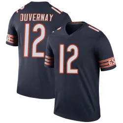 Men's Devin Duvernay Chicago Bears No.12 Legend Color Rush Jersey - Navy