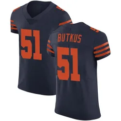 Men's Dick Butkus Chicago Bears No.51 Elite Alternate Vapor Untouchable Jersey - Navy Blue