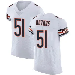 Men's Dick Butkus Chicago Bears No.51 Elite Vapor Untouchable Jersey - White