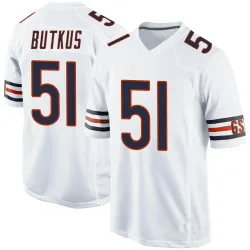 Men's Dick Butkus Chicago Bears No.51 Game Jersey - White