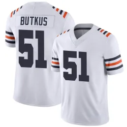 Men's Dick Butkus Chicago Bears No.51 Limited Alternate Classic Vapor Jersey - White