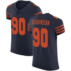 Men's Dominique Robinson Chicago Bears No.90 Elite Alternate Vapor Untouchable Jersey - Navy Blue