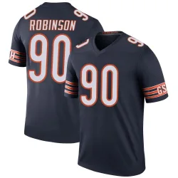 Men's Dominique Robinson Chicago Bears No.90 Legend Color Rush Jersey - Navy