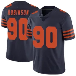 Men's Dominique Robinson Chicago Bears No.90 Limited Alternate Vapor Untouchable Jersey - Navy Blue