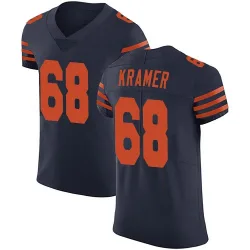 Men's Doug Kramer Jr. Chicago Bears No.68 Elite Alternate Vapor Untouchable Jersey - Navy Blue