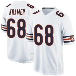 Men's Doug Kramer Jr. Chicago Bears No.68 Game Jersey - White