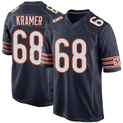 Men's Doug Kramer Jr. Chicago Bears No.68 Game Team Color Jersey - Navy