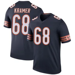 Men's Doug Kramer Jr. Chicago Bears No.68 Legend Color Rush Jersey - Navy