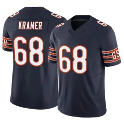 Men's Doug Kramer Jr. Chicago Bears No.68 Limited Vapor F.U.S.E. Jersey - Navy
