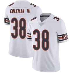 Men's Douglas Coleman III Chicago Bears No.38 Limited Vapor Untouchable Jersey - White