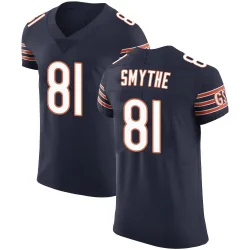 Men's Durham Smythe Chicago Bears No.81 Elite Team Color Vapor Untouchable Jersey - Navy