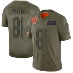 Men's Durham Smythe Chicago Bears No.81 Limited 2019 Salute to Service Jersey - Camo